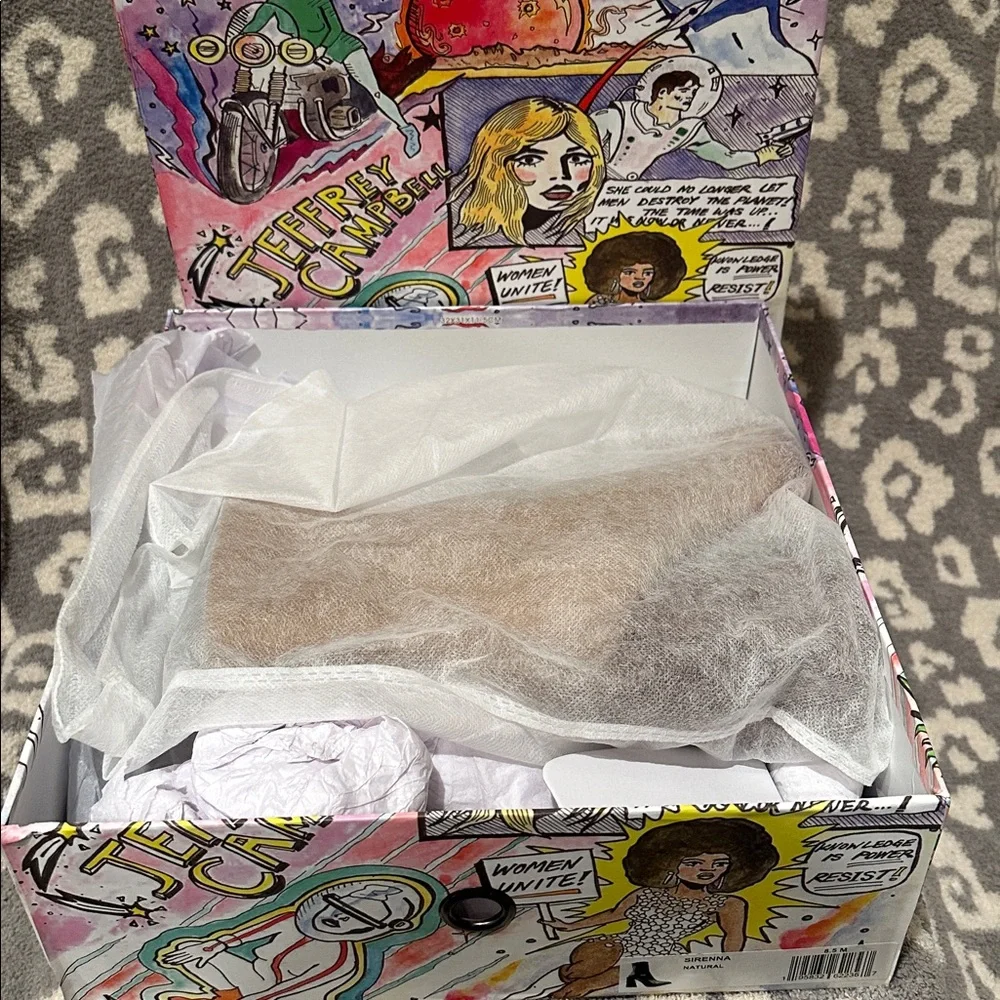 Jeffrey Campbell Sirenna Booties 👢👢 in Natural 😍😍  New & Never Worn 😍😍 - Picture 16 of 17